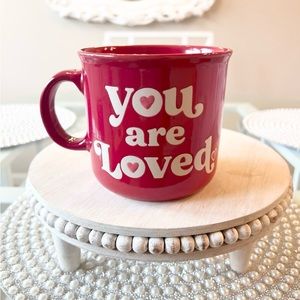 ❤️ YOU ARE LOVED Red Heart Valentine’s Day Mug NEW